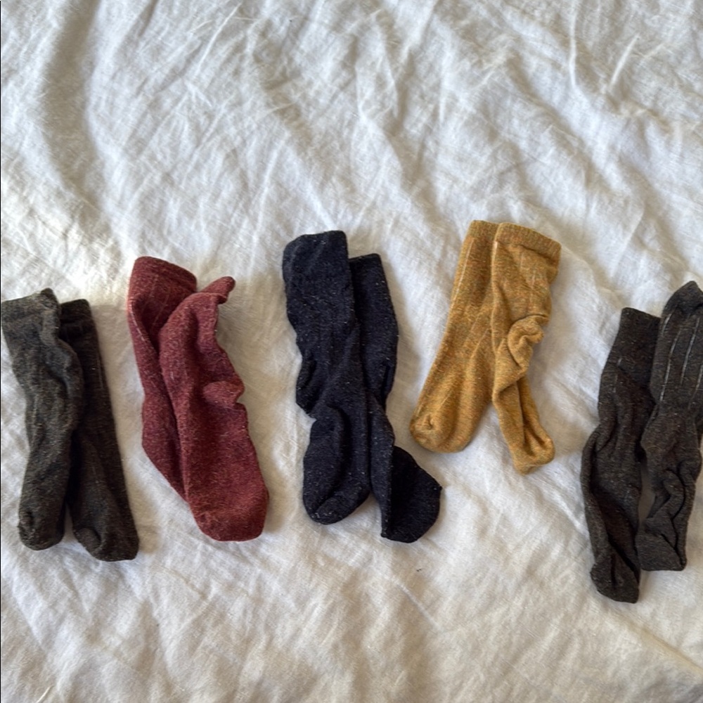 🍉Nui Organics Set of 5 Merino Wool Children’s Socks (2T/3T)